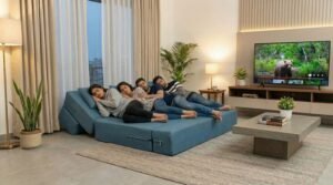 modern sofa cum bed for living room, 4 in 1 sofa cum bed design, space saving sofa cum bed India, sofa cum bed seating mode, comfortable sofa cum bed seating, modern sofa cum bed sofa mode, sofa cum bed lounger mode, recliner sofa cum bed relaxation, sofa cum bed for patients and elderly, ottoman sofa cum bed design, sofa cum bed for meditation and yoga, multipurpose sofa cum bed furniture, sofa cum bed bed mode, foldable sofa cum bed sleeping, convertible sofa bed full size, guest bed sofa cum bed, jacquard fabric sofa cum bed, premium upholstery sofa cum bed, breathable fabric sofa bed India, pu foam sofa cum bed layer, high density foam sofa cushioning, epe foam sofa cum bed comfort, sofa cum bed zip cover design, washable sofa cum bed cover, easy maintenance sofa cum bed furniture, compact sofa cum bed for small space, modern living room sofa cum bed setup, sofa cum bed for small apartments India, multifunctional sofa cum bed usage, space saving furniture sofa cum bed