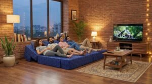 modern sofa cum bed for living room, 4 in 1 sofa cum bed design, space saving sofa cum bed India, sofa cum bed seating mode, comfortable sofa cum bed seating, modern sofa cum bed sofa mode, sofa cum bed lounger mode, recliner sofa cum bed relaxation, sofa cum bed for patients and elderly, ottoman sofa cum bed design, sofa cum bed for meditation and yoga, multipurpose sofa cum bed furniture, sofa cum bed bed mode, foldable sofa cum bed sleeping, convertible sofa bed full size, guest bed sofa cum bed, jacquard fabric sofa cum bed, premium upholstery sofa cum bed, breathable fabric sofa bed India, pu foam sofa cum bed layer, high density foam sofa cushioning, epe foam sofa cum bed comfort, sofa cum bed zip cover design, washable sofa cum bed cover, easy maintenance sofa cum bed furniture, compact sofa cum bed for small space, modern living room sofa cum bed setup, sofa cum bed for small apartments India, multifunctional sofa cum bed usage, space saving furniture sofa cum bed