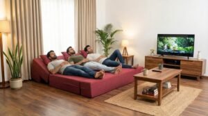 modern sofa cum bed for living room, 4 in 1 sofa cum bed design, space saving sofa cum bed India, sofa cum bed seating mode, comfortable sofa cum bed seating, modern sofa cum bed sofa mode, sofa cum bed lounger mode, recliner sofa cum bed relaxation, sofa cum bed for patients and elderly, ottoman sofa cum bed design, sofa cum bed for meditation and yoga, multipurpose sofa cum bed furniture, sofa cum bed bed mode, foldable sofa cum bed sleeping, convertible sofa bed full size, guest bed sofa cum bed, jacquard fabric sofa cum bed, premium upholstery sofa cum bed, breathable fabric sofa bed India, pu foam sofa cum bed layer, high density foam sofa cushioning, epe foam sofa cum bed comfort, sofa cum bed zip cover design, washable sofa cum bed cover, easy maintenance sofa cum bed furniture, compact sofa cum bed for small space, modern living room sofa cum bed setup, sofa cum bed for small apartments India, multifunctional sofa cum bed usage, space saving furniture sofa cum bed